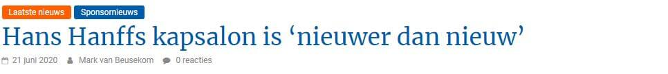 SV Ouderkerk artikel